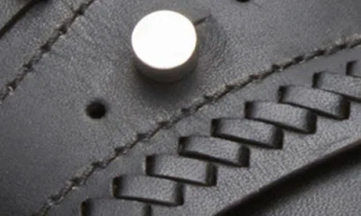 3.1 Phillip Lim Leather Crossover Slide Sandals In Black