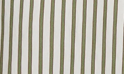 Vince Stripe Cropped Button-front Top