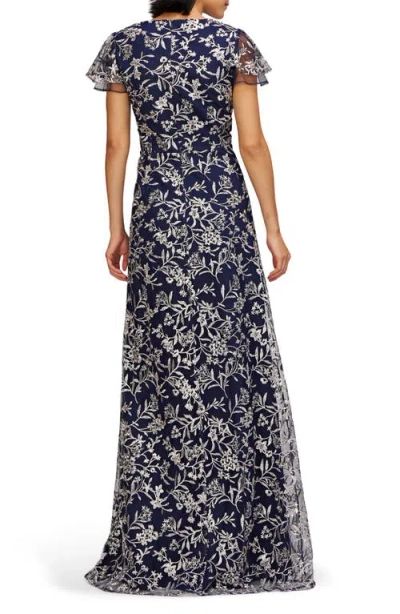 Js Collections Skylar Floral Embroidered Gown