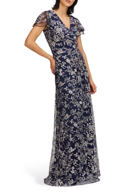 Js Collections Skylar Floral Embroidered Gown