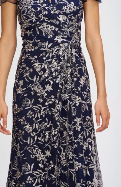 Js Collections Skylar Floral Embroidered Gown