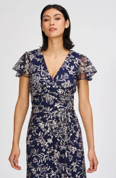 Js Collections Skylar Floral Embroidered Gown