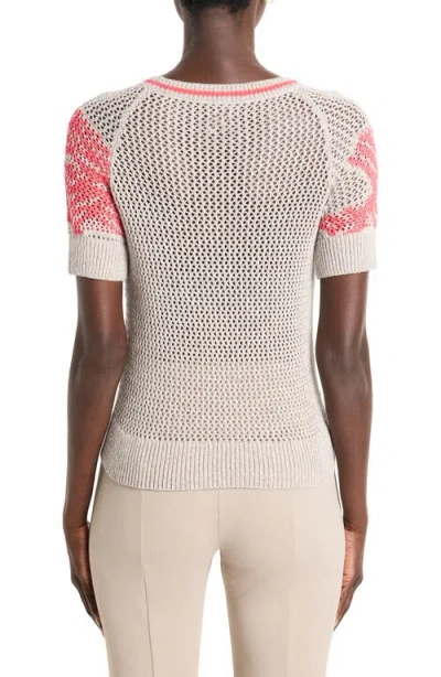 Nz Active By Nic+zoe Dancing Open Stitch Sweater In Multi