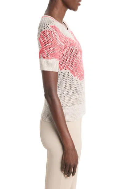 Nz Active By Nic+zoe Dancing Open Stitch Sweater In Multi