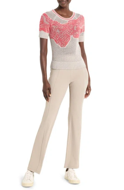 Nz Active By Nic+zoe Dancing Open Stitch Sweater In Multi