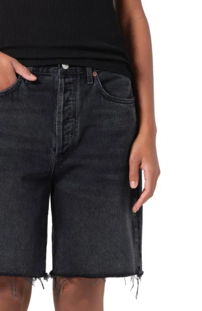 Agolde 90's Denim Shorts In Brown