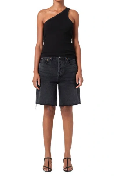 Agolde 90's Denim Shorts In Brown