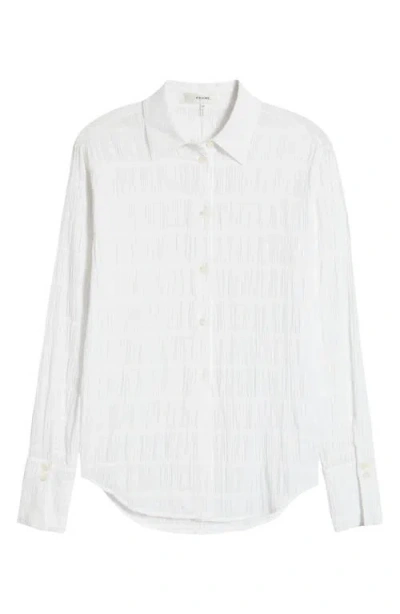 Frame The Smocked Button-up Shirt In Multi