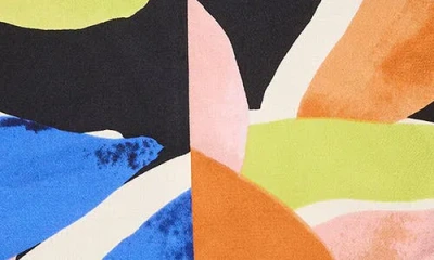 Nic + Zoe Nic+zoe Mega Blooms Flutter Sleeve Top In Multi