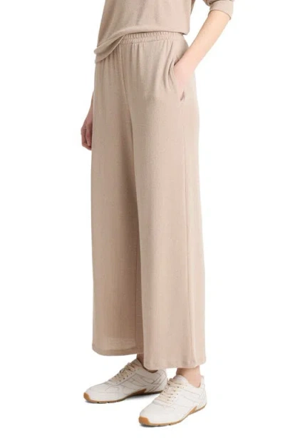 Vince Textured Knit Lounge Pants In Smokey Quartz