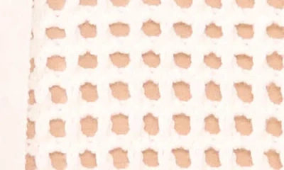 Two By Vince Camuto Open Stitch Lace-up Top In White