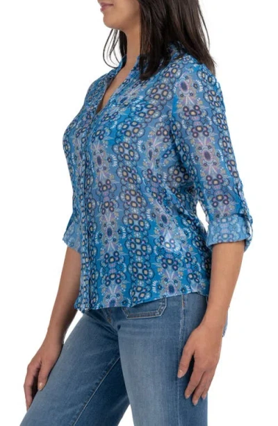 Kut From The Kloth Jasmine Chiffon Button-up Shirt