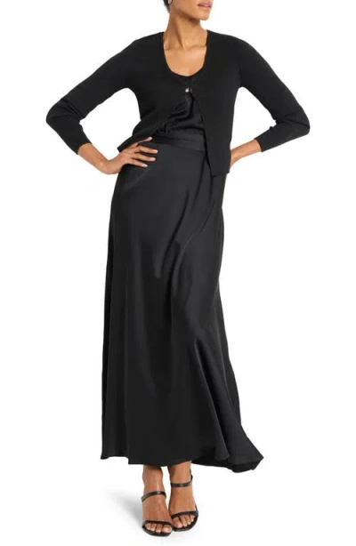 Nic + Zoe Nic+zoe Cool Nights Cardigan In Black