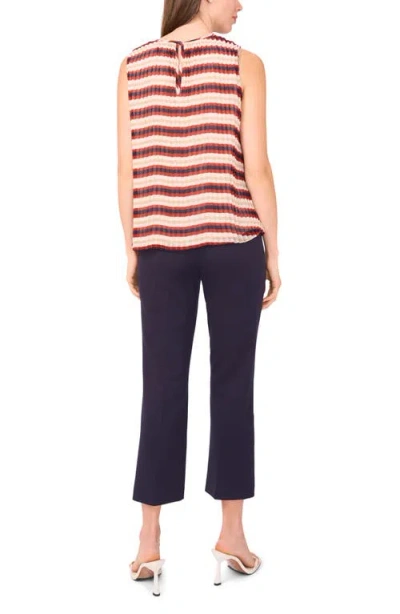 Halogen ® Stripe Pleated Sleeveless Top In Multi