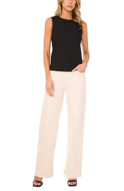 Halogen ® Diagonal Stripe Knit Tank In Black