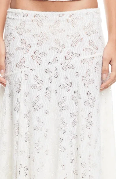 Lioness Womens Tidal Camisole Top Asymmetric Midi Skirt In White