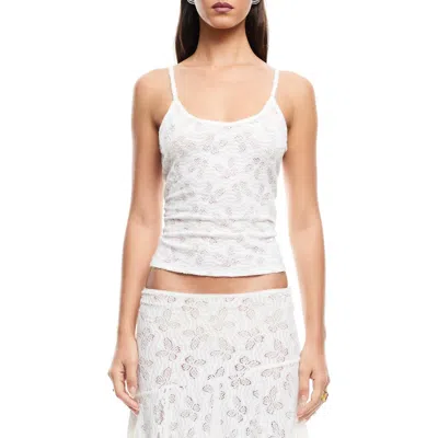 Lioness Tidal Pointelle Camisole In Gray