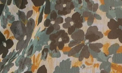 Kut From The Kloth Jasmine Chiffon Button-up Shirt In Brown