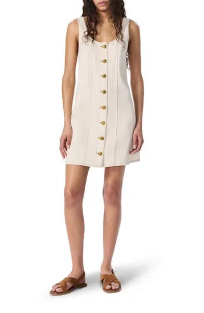Rag & Bone Laney Featherweight Cotton Blend Minidress In Sand