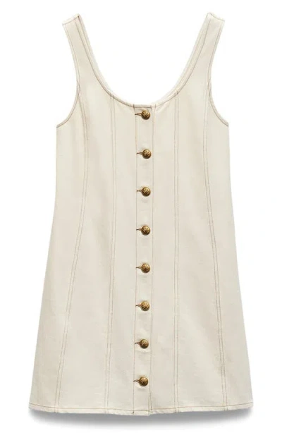 Rag & Bone Laney Featherweight Cotton Blend Minidress In Sand