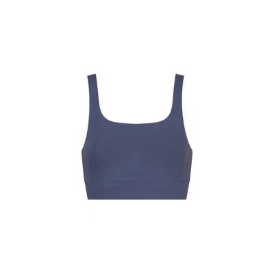 The Koozy Women's Kirsty Bralette In Pima Cotton In Nightshadow Blue In Blue