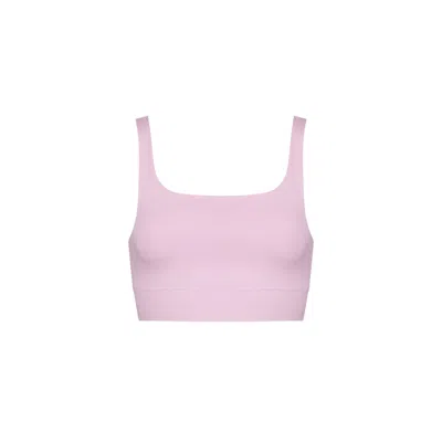 The Koozy Women's Pink Kirsty Bralette In Pima Cotton In Morning Rose In Pink