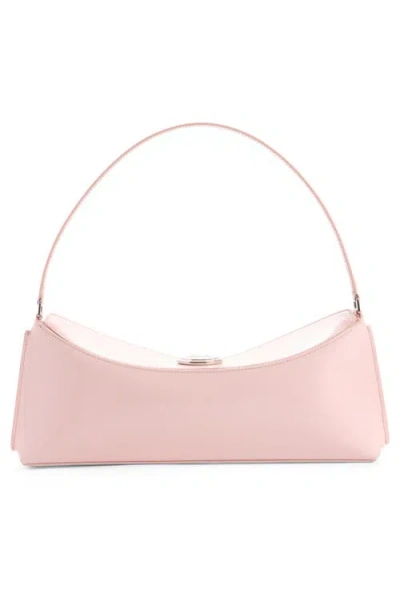 Jacquemus Le Calisso Pink Shoulder Bag With Engraved Snap Button In Leather In Pink