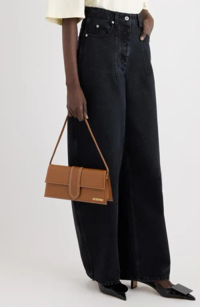 Jacquemus Le Bambino Leather Tote Bag In Light Brown 2