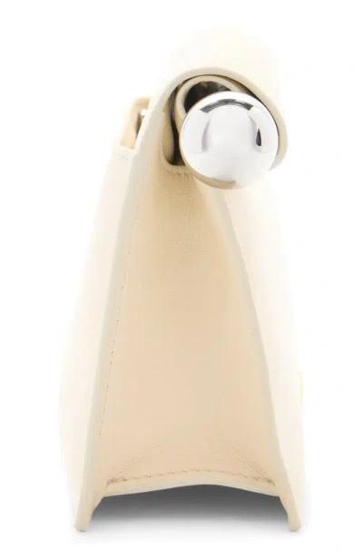 Jacquemus Womens Light Ivory La Petite Pochette Rond Leather Clutch Bag