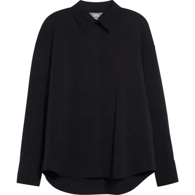 Mm By Max Mara Ululo Button-up Shirt In Black