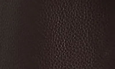 Vince Leather Oversized Biker Jacket Dk Fig In Brown