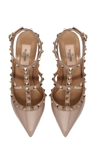 Valentino Chic Sling Back Pointed Toe Pumps In Multi