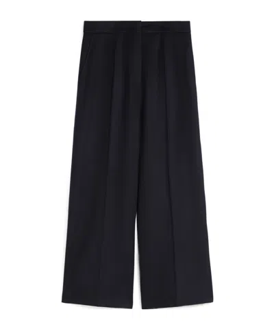 Max Mara Pleated Casual Pants In Black