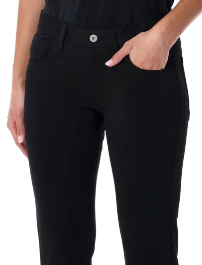 Junya Watanabe Flared Low Rise Trousers In Black
