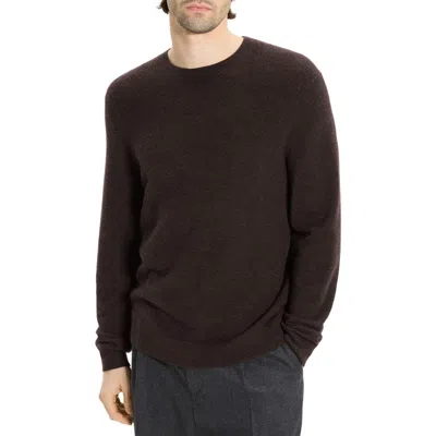 Theory Hilles Crewneck Sweater In Cashmere In Brown