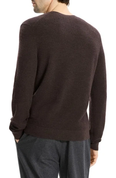 Theory Hilles Crewneck Sweater In Cashmere In Brown