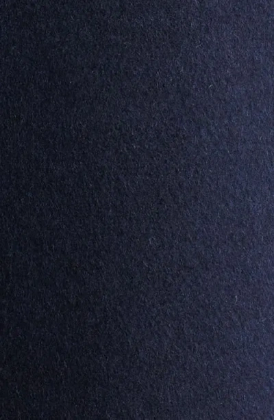 Sam Edelman Doubled Breasted Wool Blend Military Coat In Blue