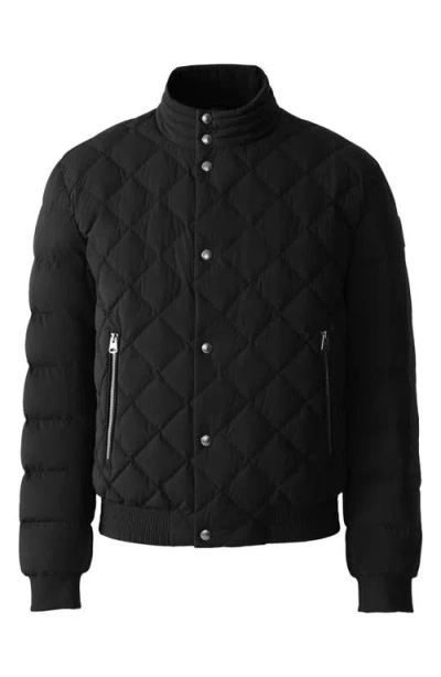 Mackage Bodhi Quilted Blouson Style Down Jacket In Black