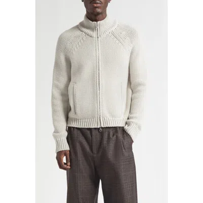 Our Legacy Modern Knit Cardigan Featuring Front Pockets In Gray