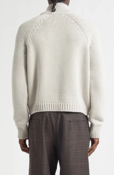 Our Legacy Modern Knit Cardigan Featuring Front Pockets In Gray