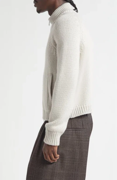 Our Legacy Modern Knit Cardigan Featuring Front Pockets In Gray