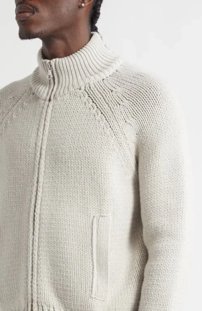 Our Legacy Modern Knit Cardigan Featuring Front Pockets In Gray