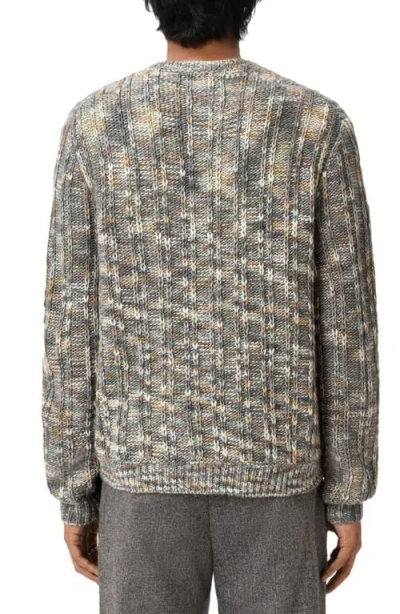 John Varvatos Marsala Wool Crewneck Sweater In Gray