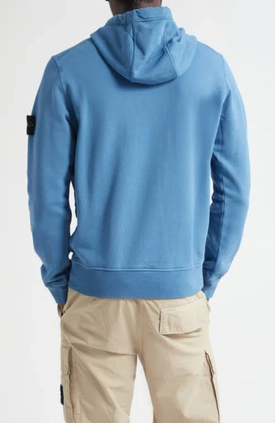 Stone Island Cotton Hoodie In Blue