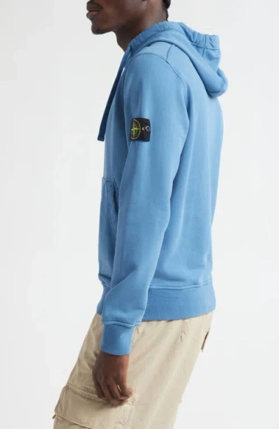 Stone Island Cotton Hoodie In Blue