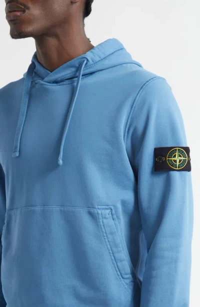 Stone Island Cotton Hoodie In Blue