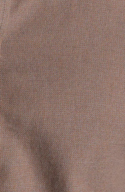 Untuckit Veneto Regular Fit Textured Wrinkle Free Cotton Button-down Shirt In Brown