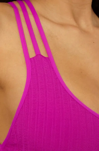 Bca By Rebecca Virtue Crinkle Crush One-piece Swimsuit In Pink