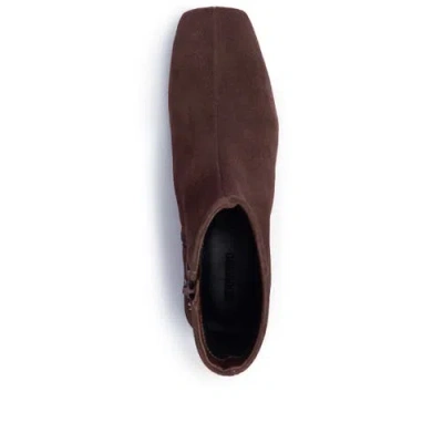 Bernardo Belfast Suede Ankle Booties In Burgundy