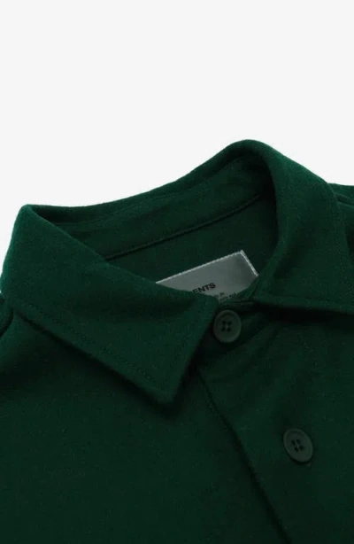 Students Marshall Wool Blend Shirt Jacket In Green